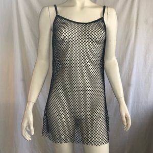 Black fishnet cover up dress size small/medium